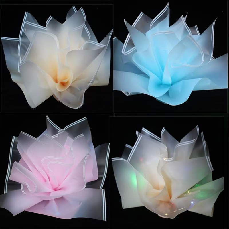 20pcs Gradient Bouquet Wrapper Flower Wrapping Paper Waterproof ...