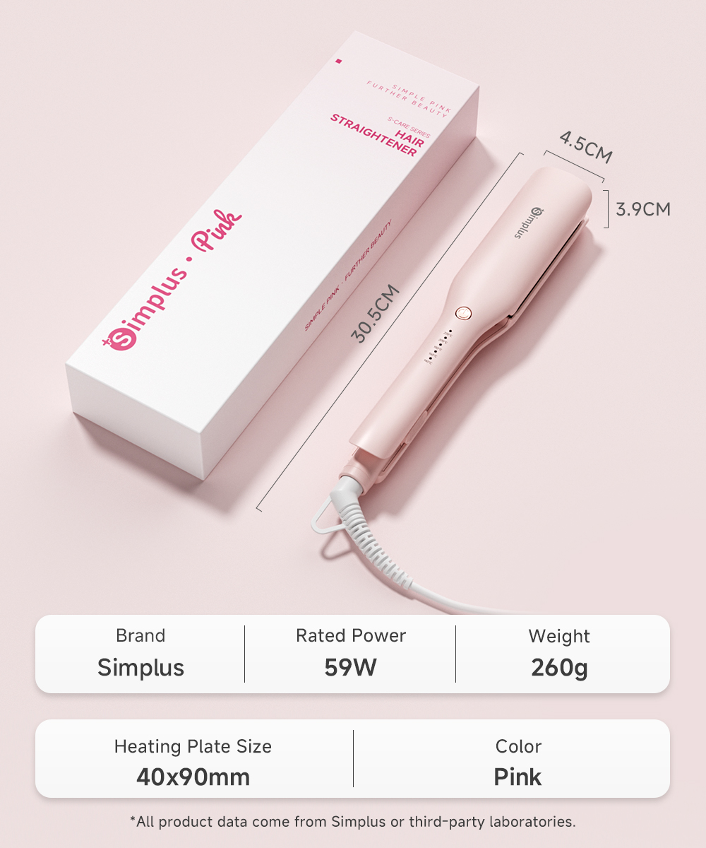Simplus Straightener 5 Temperature Levels 35 Million Negative Ions ...