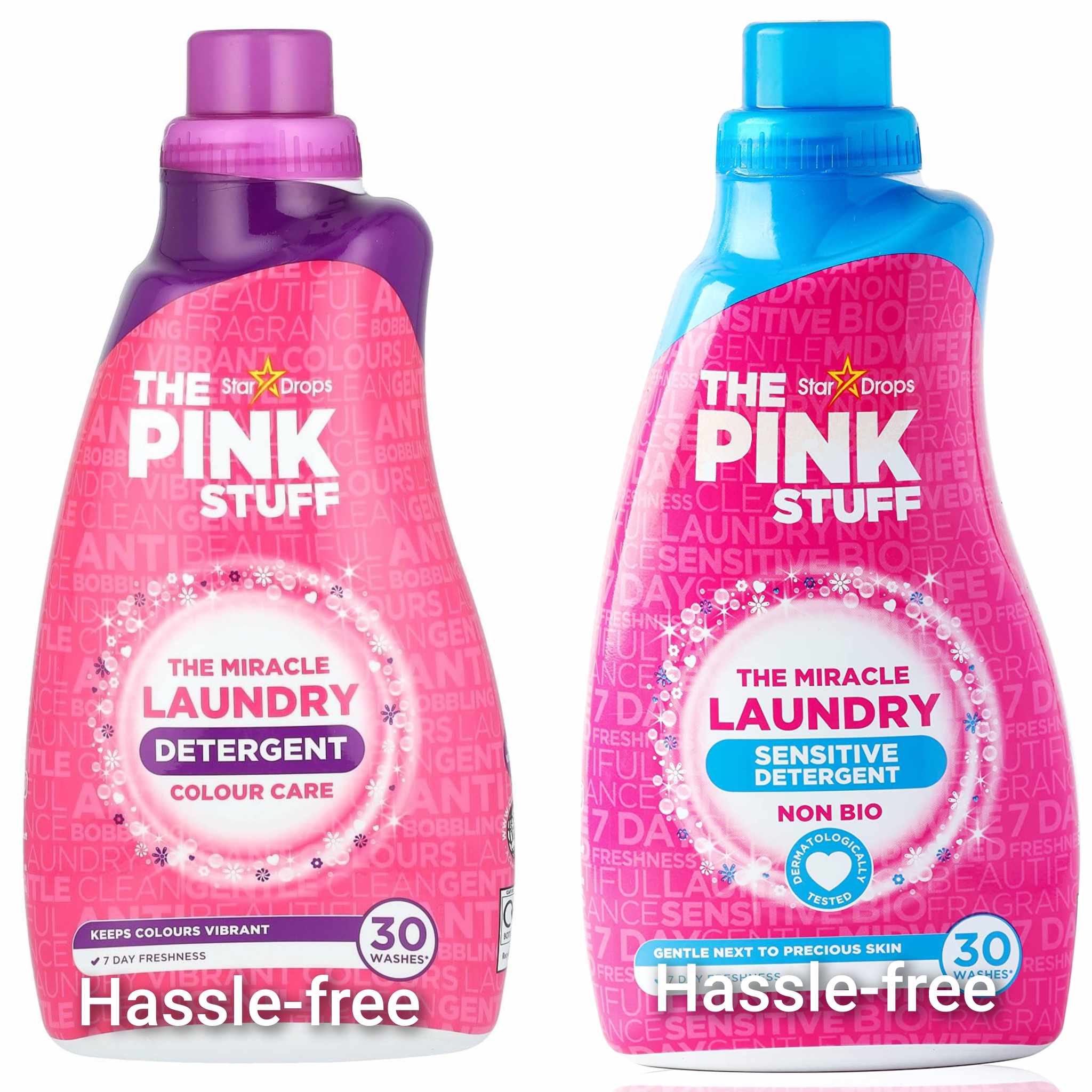 THE PINK STUFF MIRACLE LAUNDRY DETERGENT COLOUR CARE/SENSITIVE ...