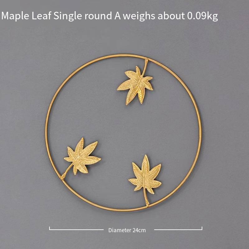 Wall Decoration Nordic Leaf Shape Wall Hanging Creative Iron Ginkgo ...