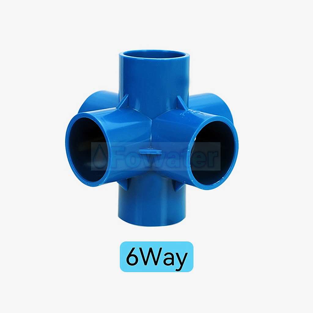 PVC Blue Thick Fittings Cross/3 Way/4 Way/5 Way/6 Way (1/2