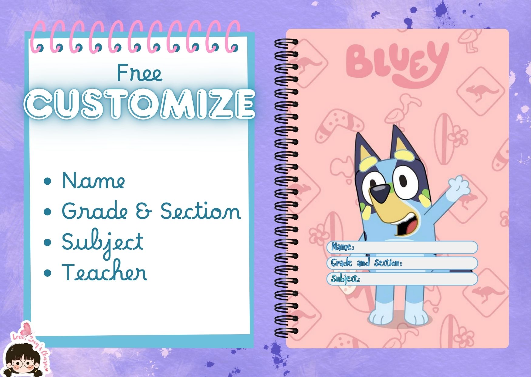 BLUEY NOTEBOOK DOUBLE LOOP A5 | Shopee Philippines