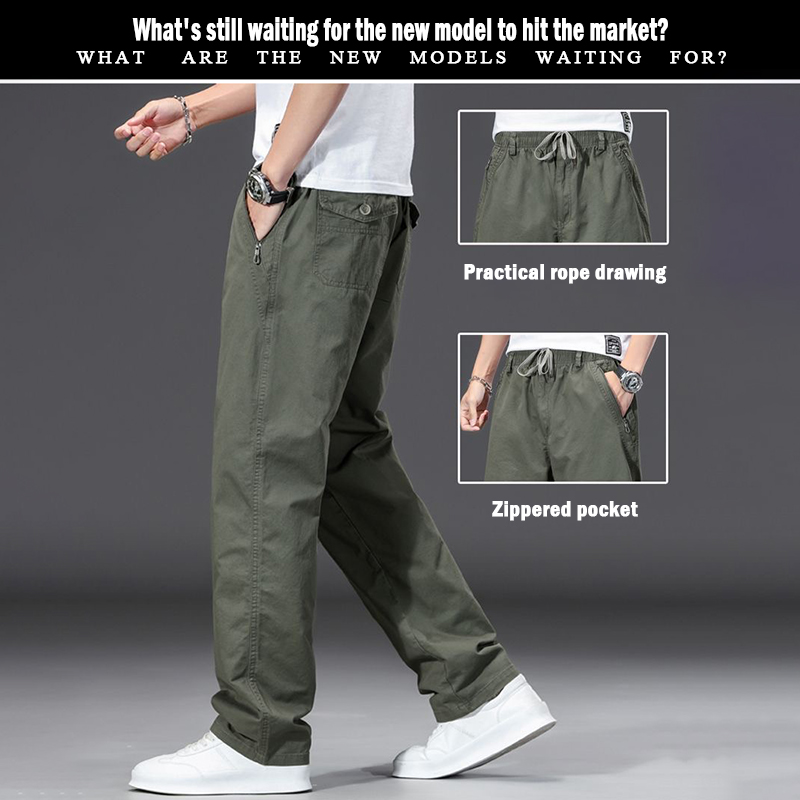 Allsense Men's Slim Fit Drawstring Harem Jogger Pants - 5XL Khaki | Drop Crotch Casual Joggers With Pockets 9 thumbnail image