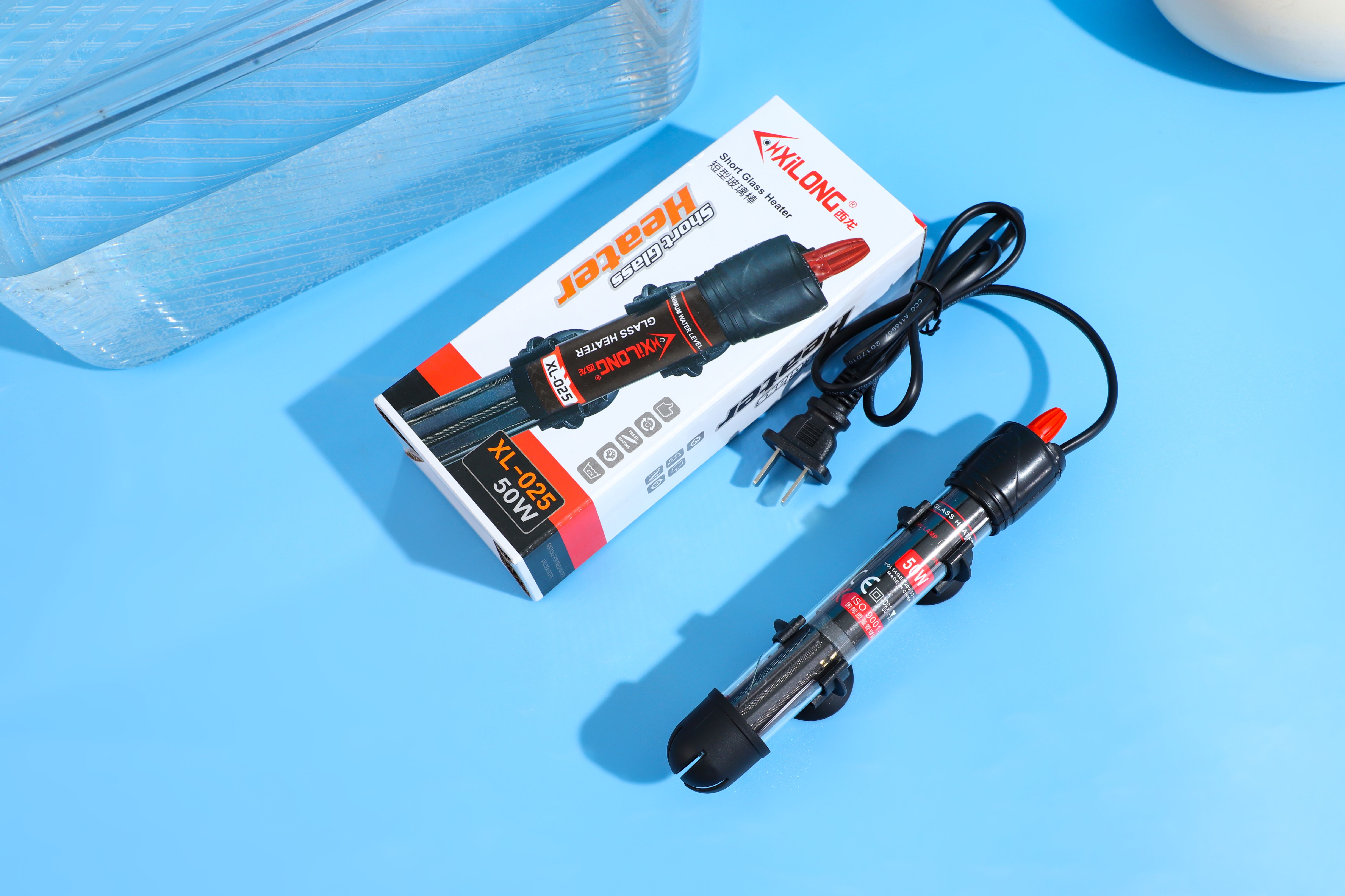 XiLong COD Heating Rod Submersible Aquarium Heater with Temp Controller ...