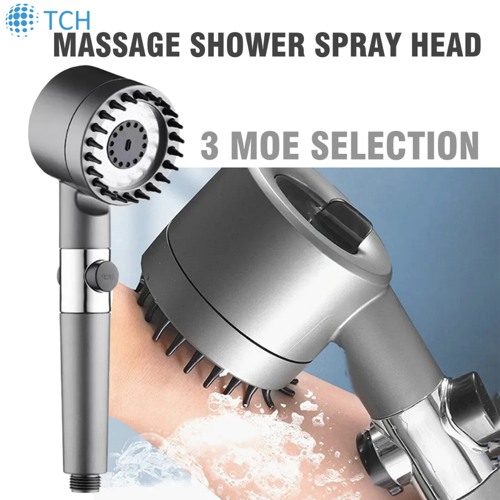 3Modes Super Pressurized Shower Head Set With Filter High Pressure ...