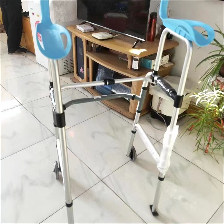 Elderly Walker Crutches Stainless Steel Folding Torque Walker for ...