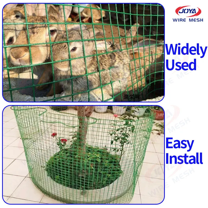 PVC Welded Wire Mesh Green Chicken Wire Fence Fencing Protective Mesh ...