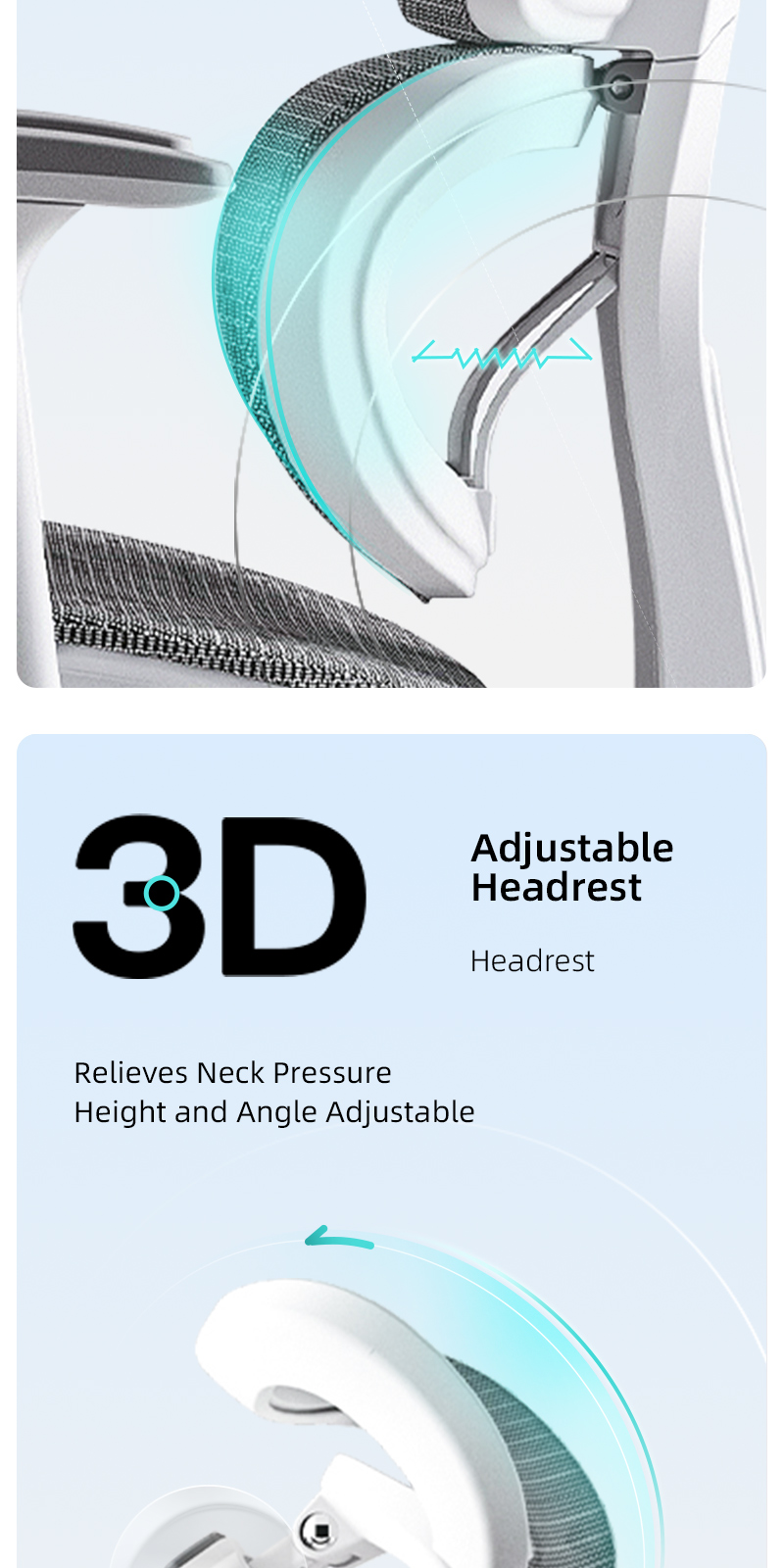 Xpanse W203 Ice Silk Mesh Ergonomic Office Chair Computer Study Chair