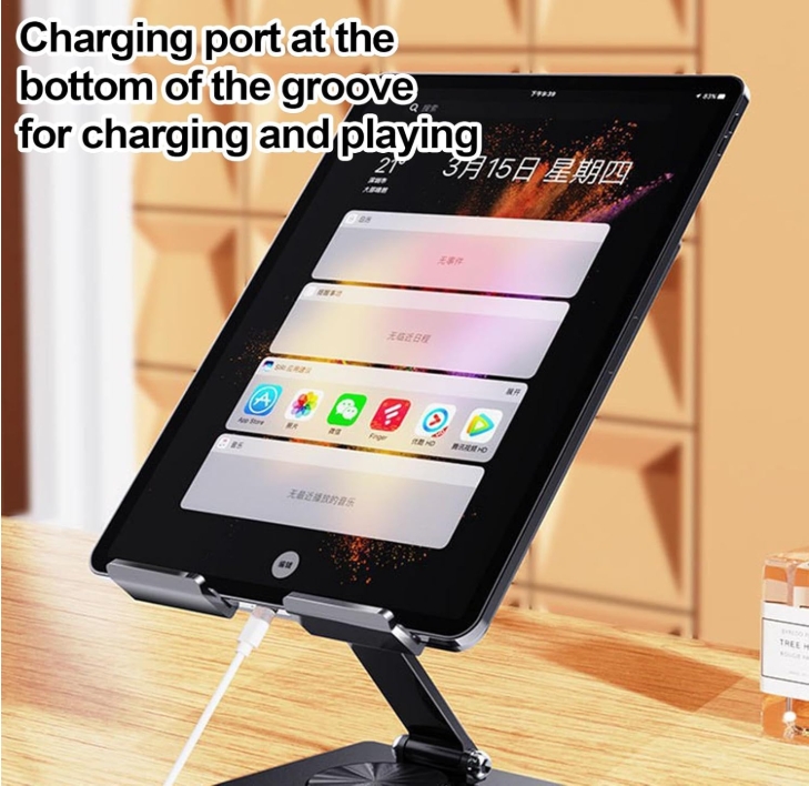T17 Portable Metal Tablet Holder Adjustable Desk Support Flexible ...