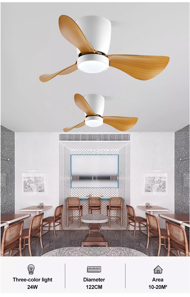 Nordic Modern Remote Ceiling Fan With Light Ceiling Fan With Lamp ...