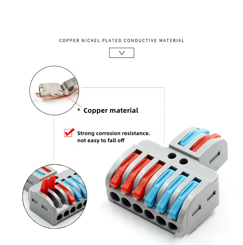 Quick-Connect Cable Connector, 32a Universal Wire Splitter, Push-In ...