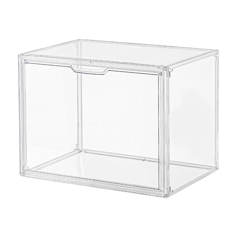 ALICE Transparent Acrylic Book Storage Box Large Capacity Dust-Proof ...