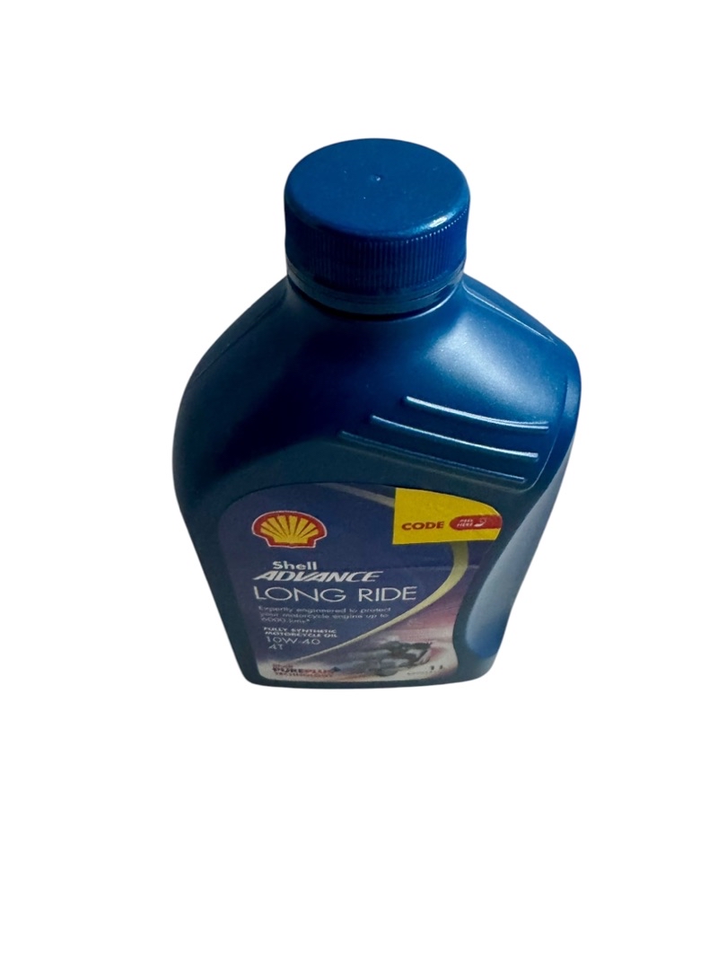 SHELL ADVANCE LONG RIDE 1LITER 10W-40 FULLY SYNTHETIC 4T UP TO 6000kms ...