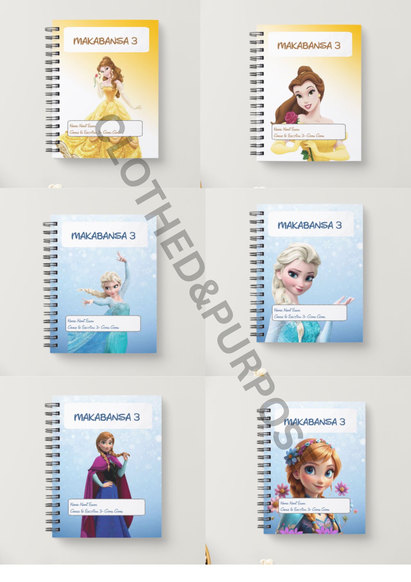 PERSONALIZED/CUSTOMIZED NOTEBOOK WITH NAME, NAME OF SCHOOL & SUBJECT ...