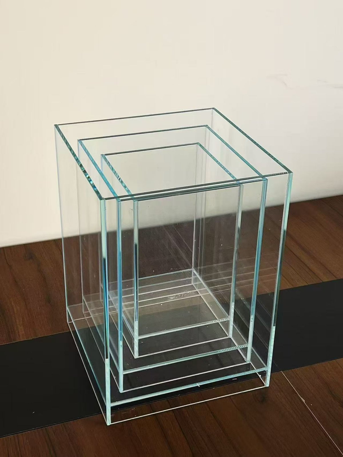 Ultra Clear Low Iron Fish Tank Aquarium with Suspended Bottom Part Tank ...