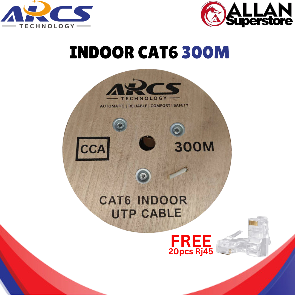 ARCS Technology UTP Cable CAT6 Cable | Grey | Lan Cable | Internet ...