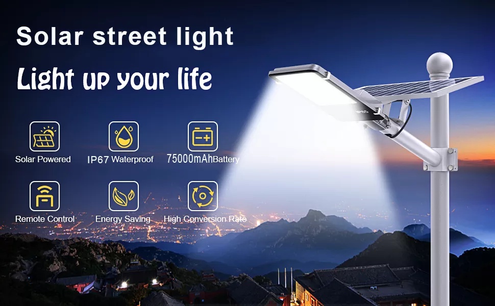 Solar Light Outdoor Waterproof 150000w Solar Street Light Heavy Duty