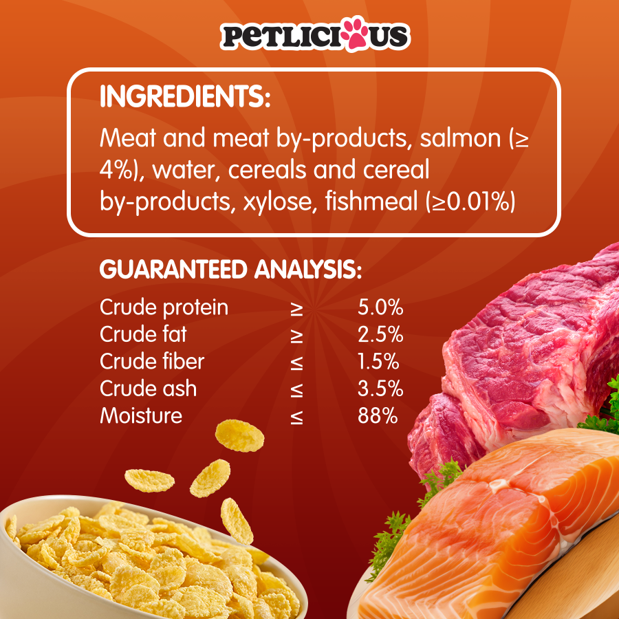 Petlicious Meat Loaf Adult Cat Kitten Wet Food Pouch Chicken Salmon ...