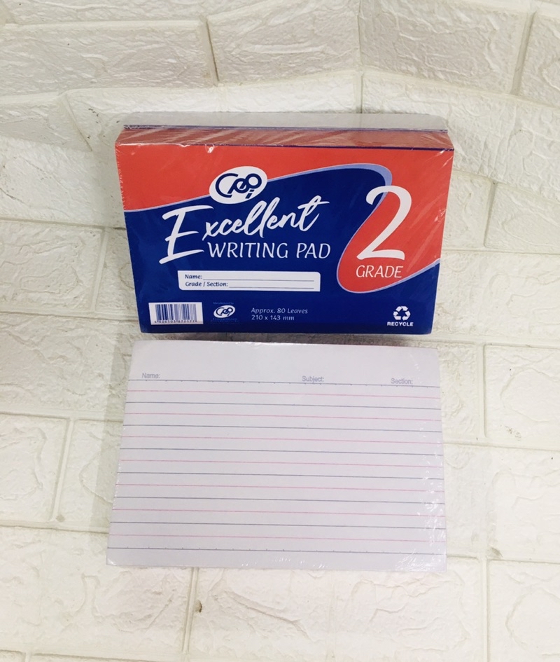 1pack (10pcs) Grade 1,2,3,4 Paper pads (80leaves) | Shopee Philippines