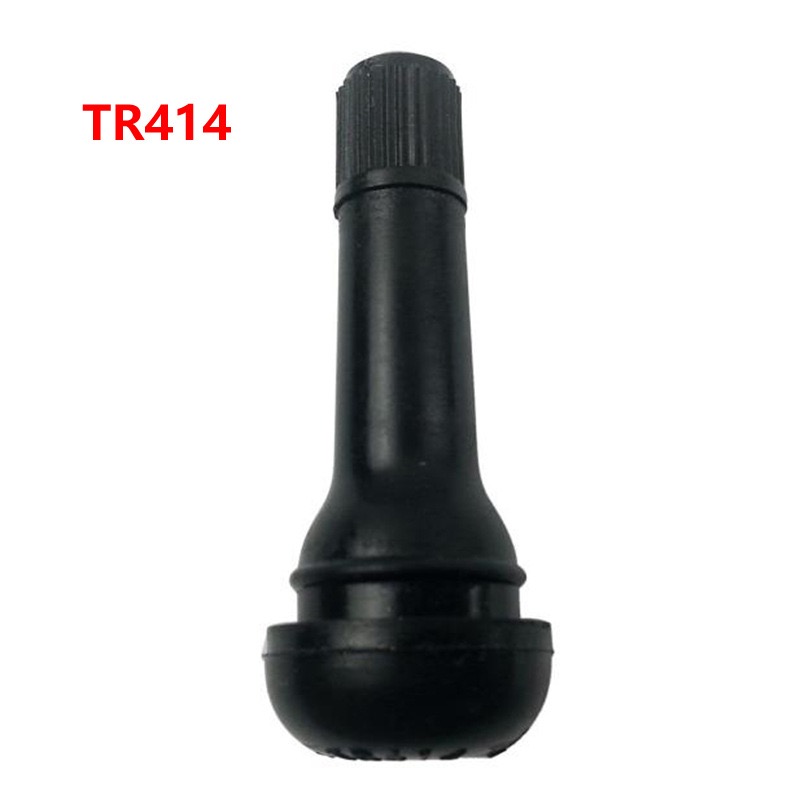 TR414 Rubber Tubeless Tire Valve Stems with Caps – Snap-In Car Tire Air ...