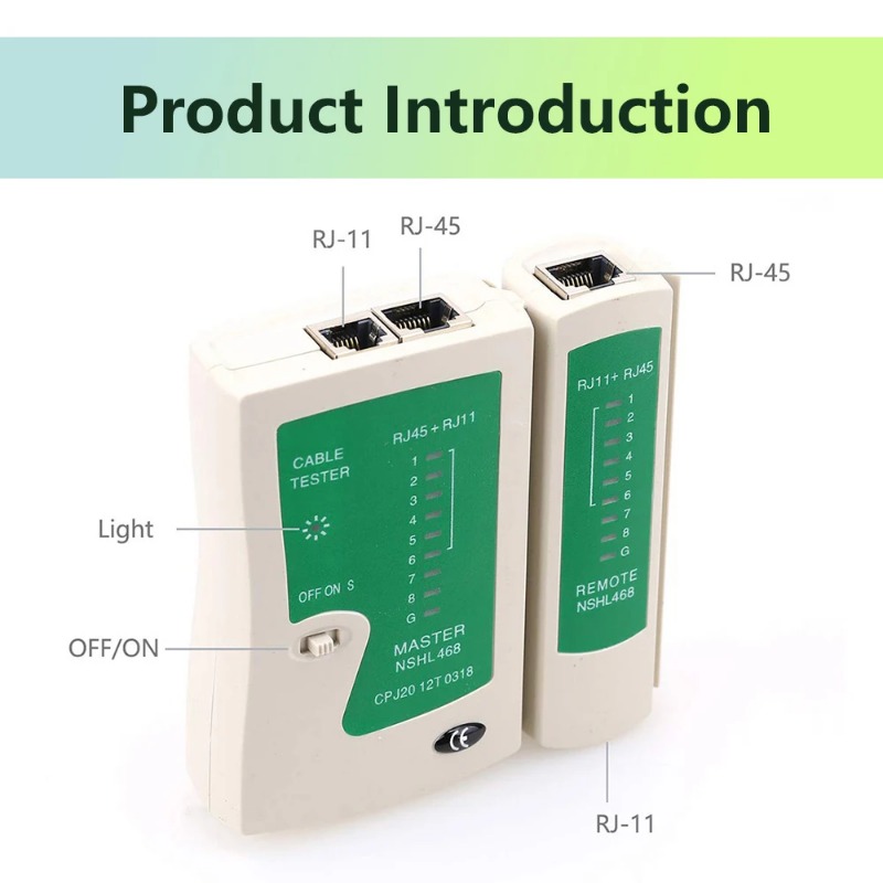 Upliftish RJ45 RJ11 RJ12 LAN Cable Tester Network Cable Tester | Shopee ...