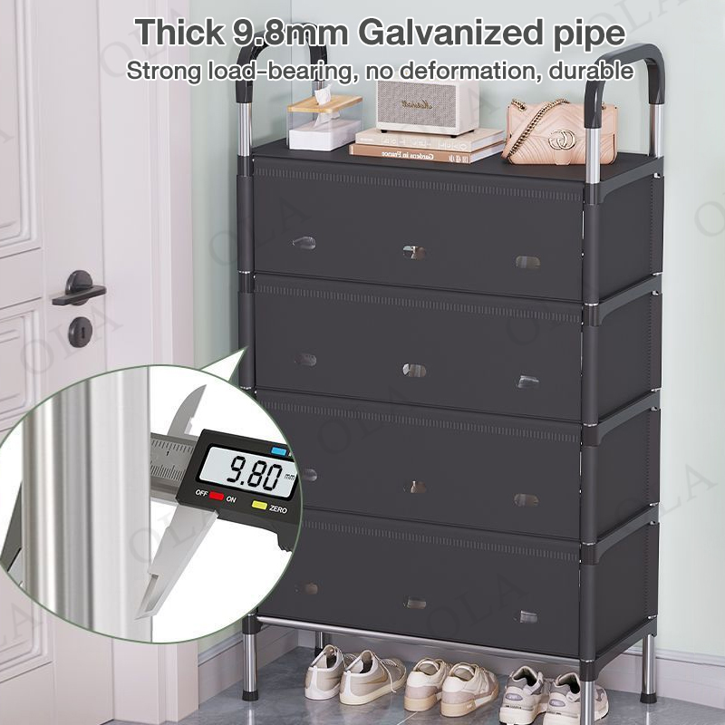 OLA Shoe rack organizer with cover Dustproof Waterproof Shoes Storage ...
