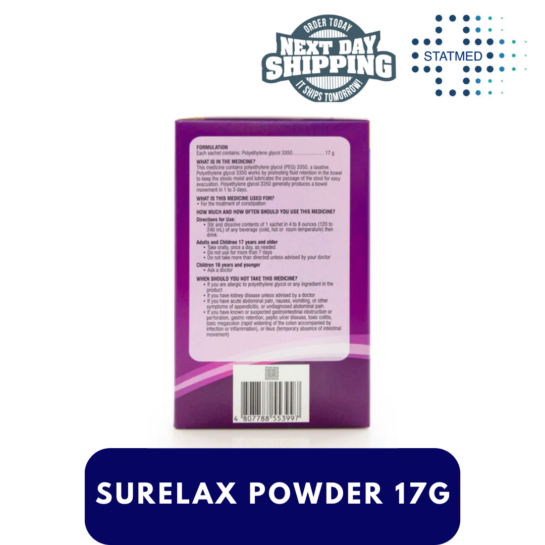 Surelax 17g Powder for Oral Solution Laxative - 7 & 14 Sachets | Shopee ...