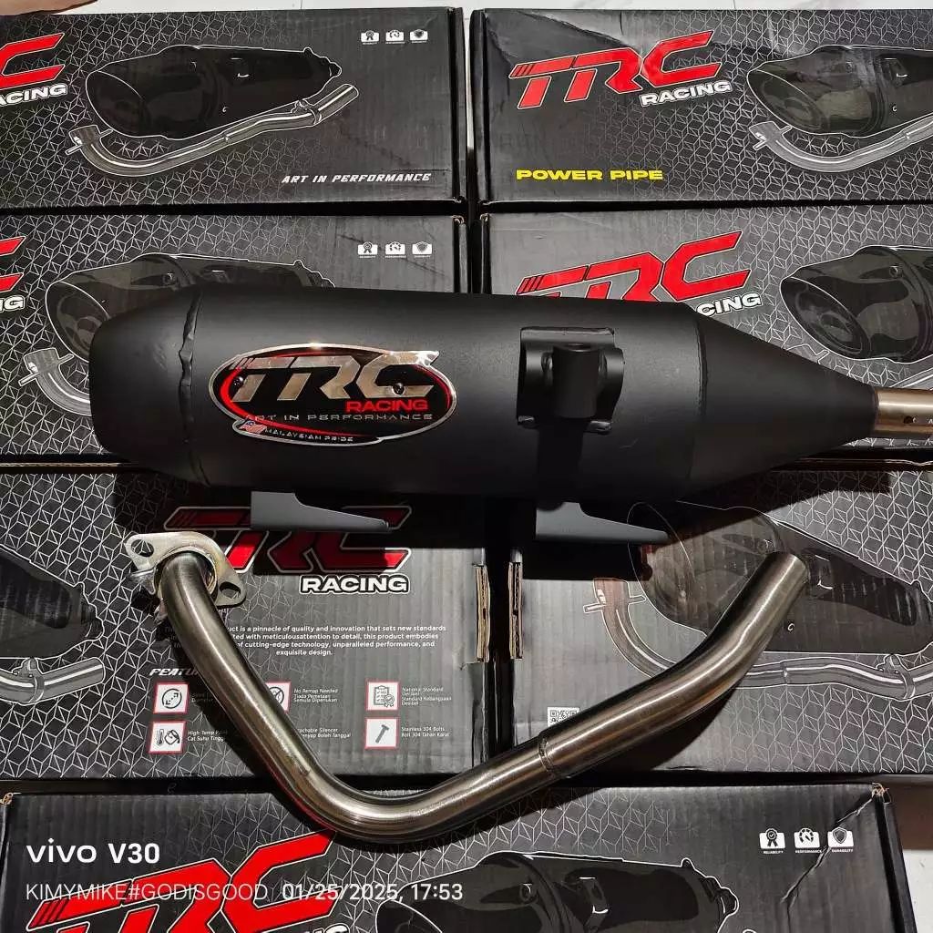 TRC RACING POWER PIPE HONDA CLICK 125/150, NMAX V2,V3/ AEROX V2, MIO ...