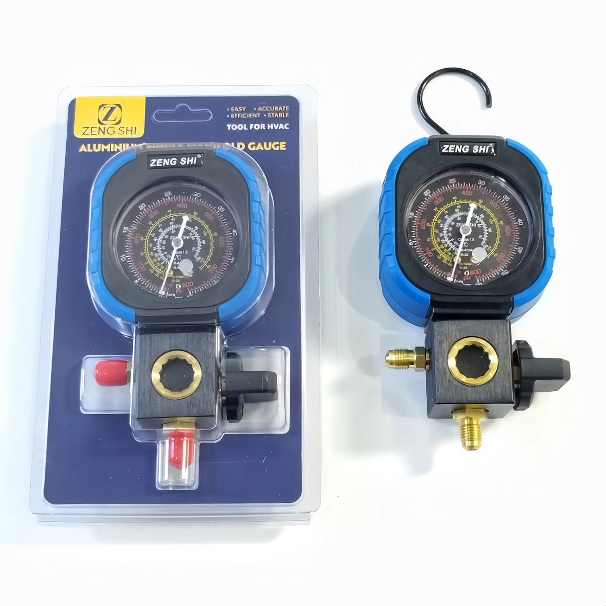 Single Manifold Gauge Air Conditioner Pressure Manometer R22/R134/R410 ...