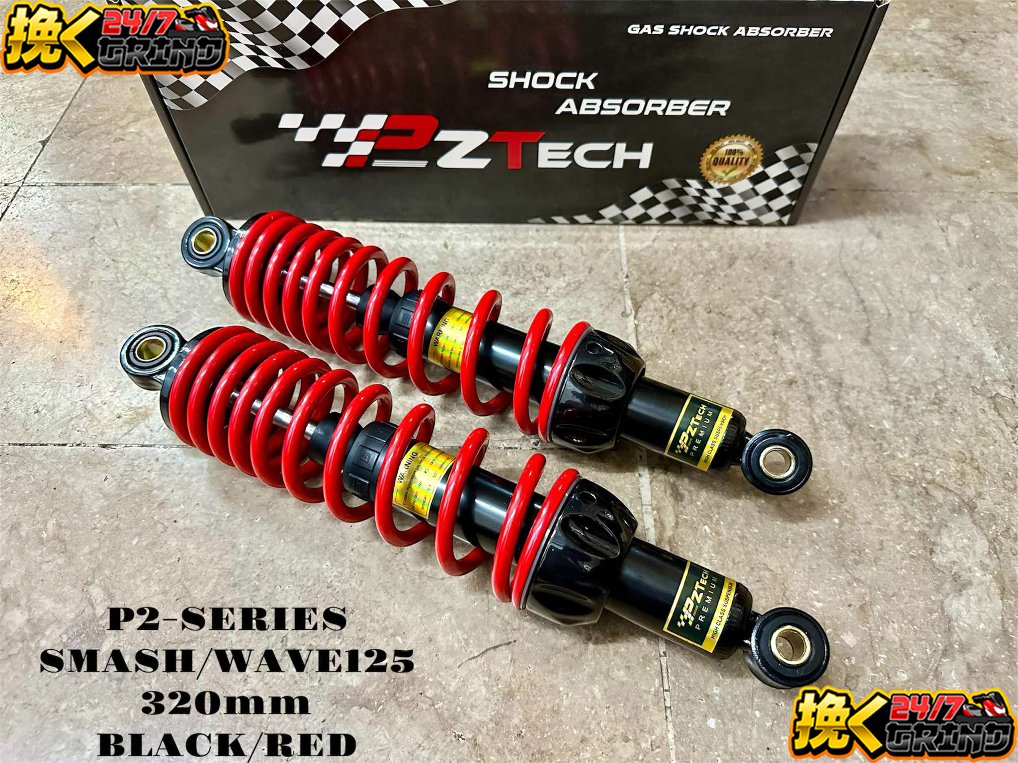 PZ TECH 320mm Rear Shock Absorber Suspension For XRM/WAVE/SMASH/DASH ...