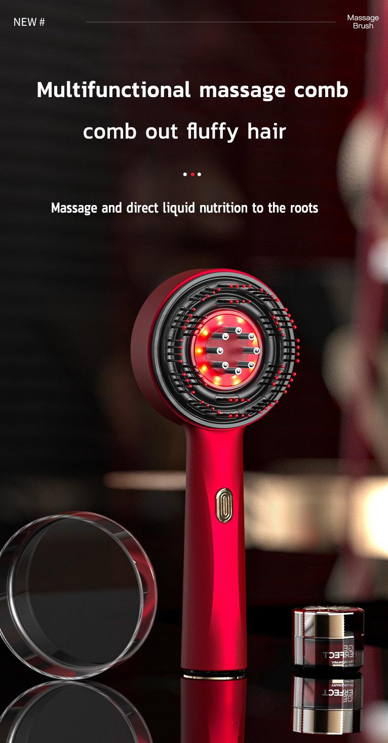 Electric Massage Comb Hair Growth Instrument Scalp Care High Frequency ...