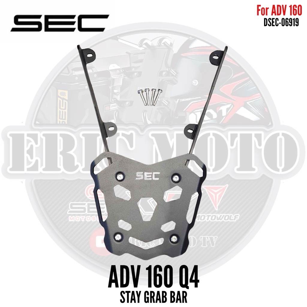 honda adv 160 sec top box bracket metal warrior & steel flat bracket ...