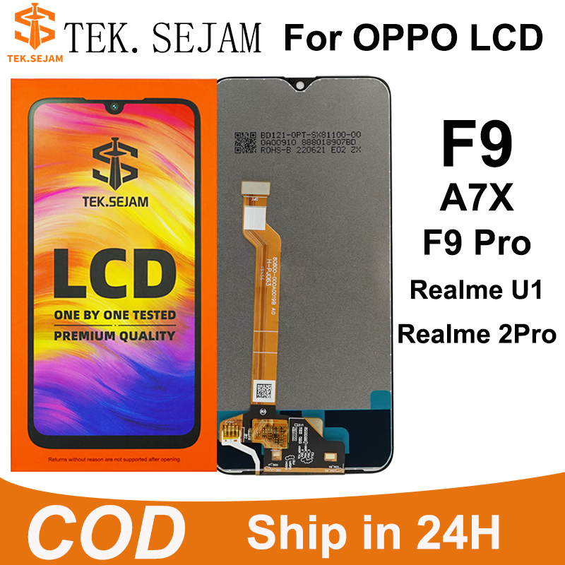 TEK.SEJAM LCD For OPPO F9/F9 Pro A7X F7 Realme U1/2Pro LCD Display ...