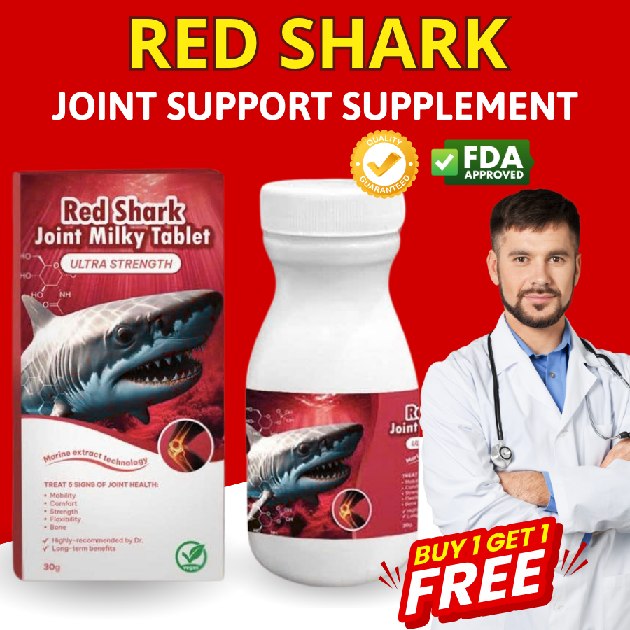 Red shark milky tablet joint pain relief bone strength gout support ...
