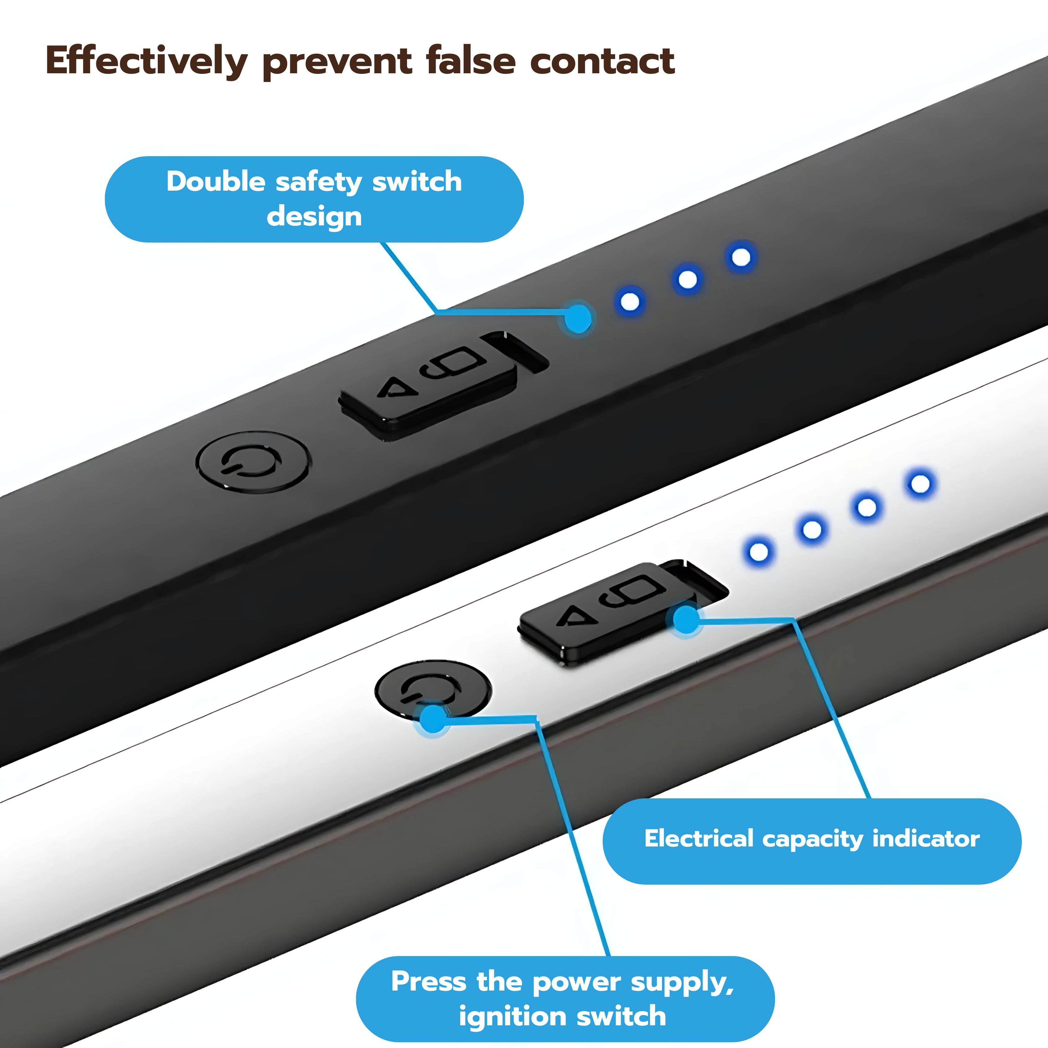 Type-C Rechargeable Windproof USB Candle Lighter With Charging Cable ...