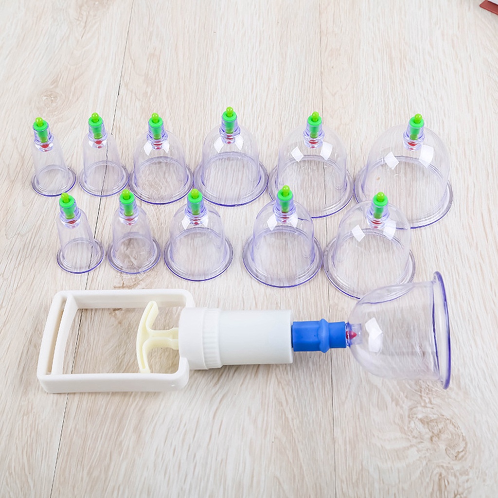12PCS Body Massage Suction Cup Set Home Personal Relaxation Portable ...
