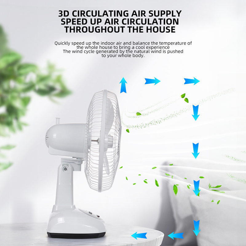 Keycool Solar Electric Fan Stand Fan 14