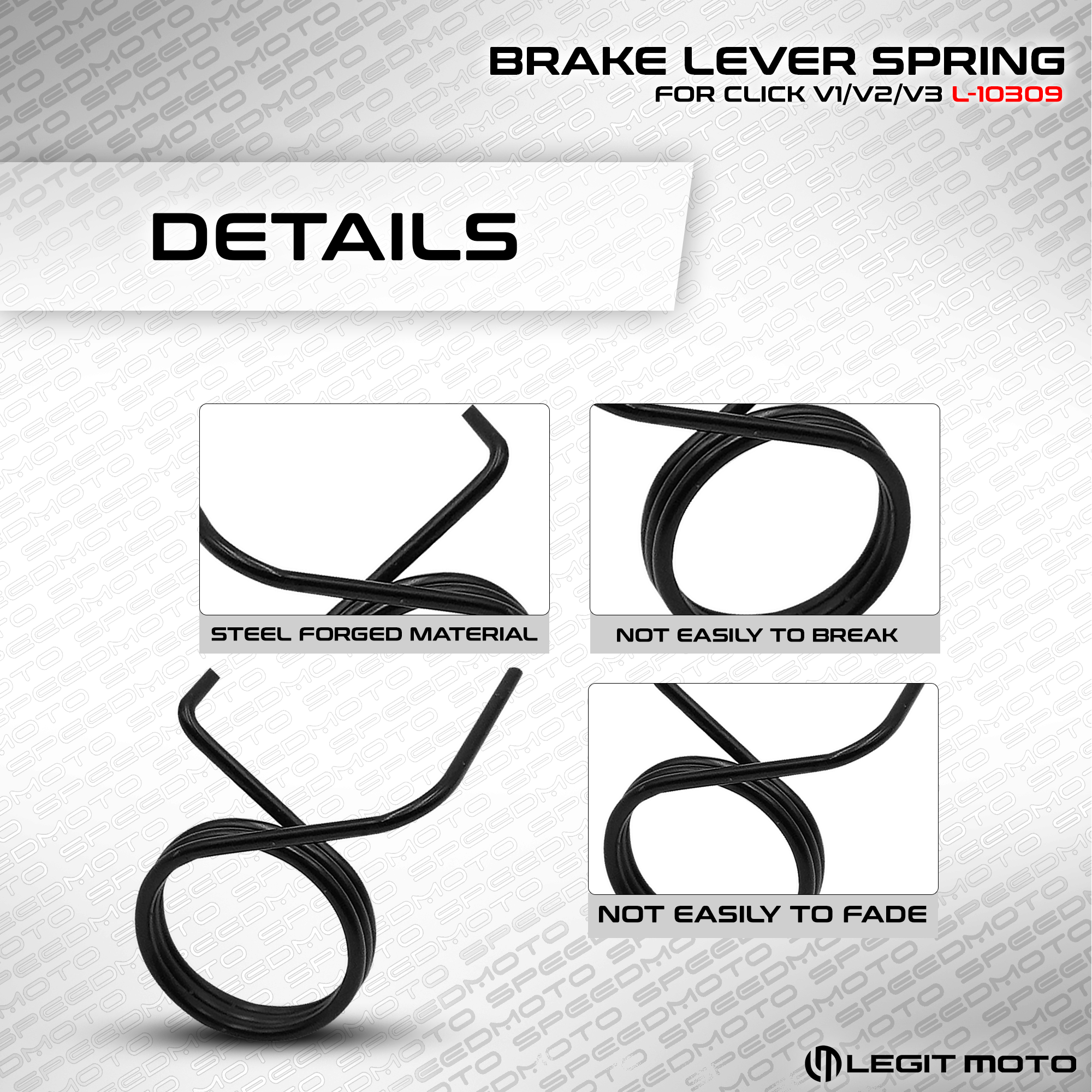 LEGITMOTO BRAKE LEVER RETURN SPRING (RIGHT SIDE) FOR HONDA CLICK V1, V2 ...