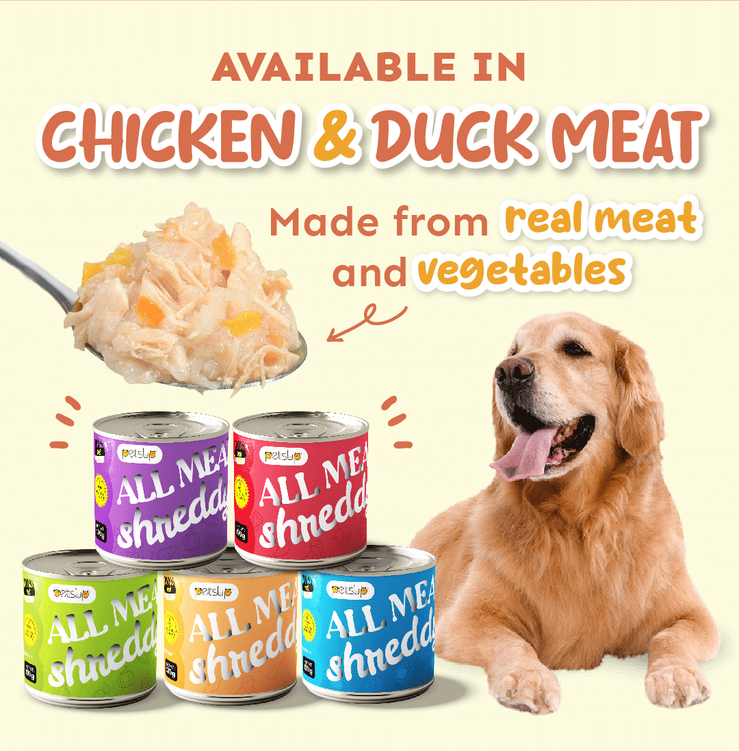 Petsup Dog Wet Food Chicken Carrot Pumpkin Sweet Potato Cheese Yolk Dog