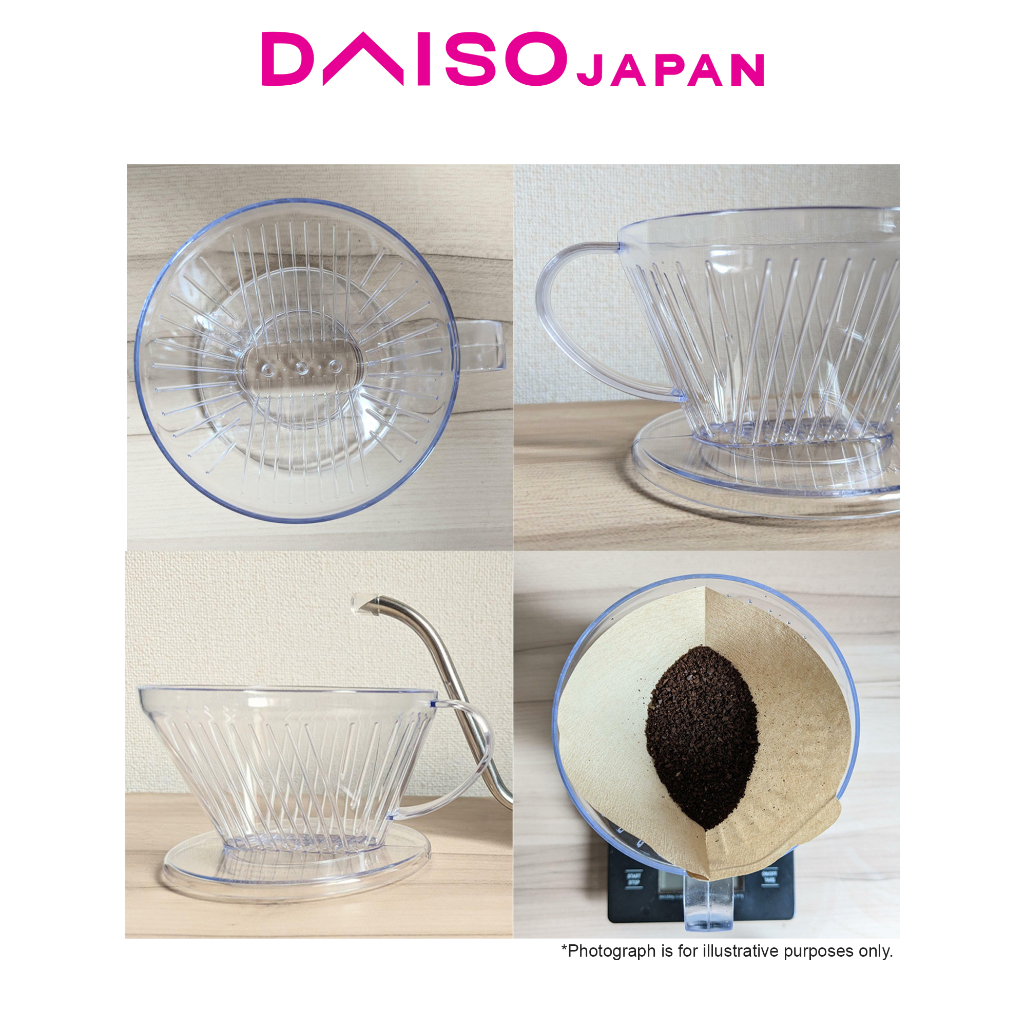 Daiso Coffee Dripper (Clear, 1-2 cups) | Shopee Philippines