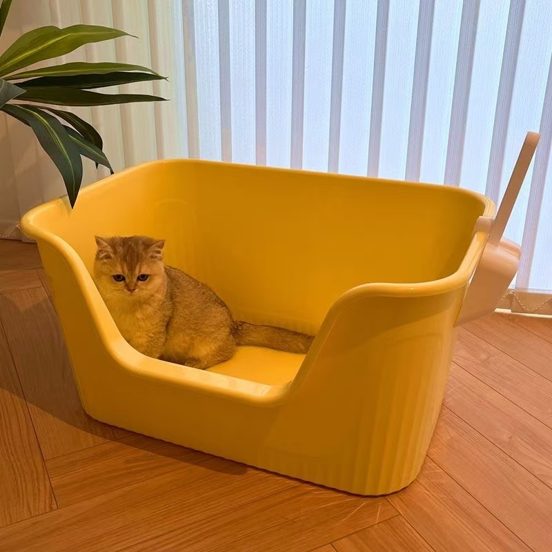 Cat Litter Box With Scoop Kitten Litter Box Cat Toilet Deodorization