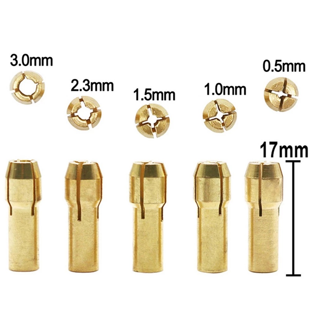 Housoutil 7-Piece Micro Self-Tightening Drill Chuck & Pin Vise Set – Brass Collets For Rotary Tools