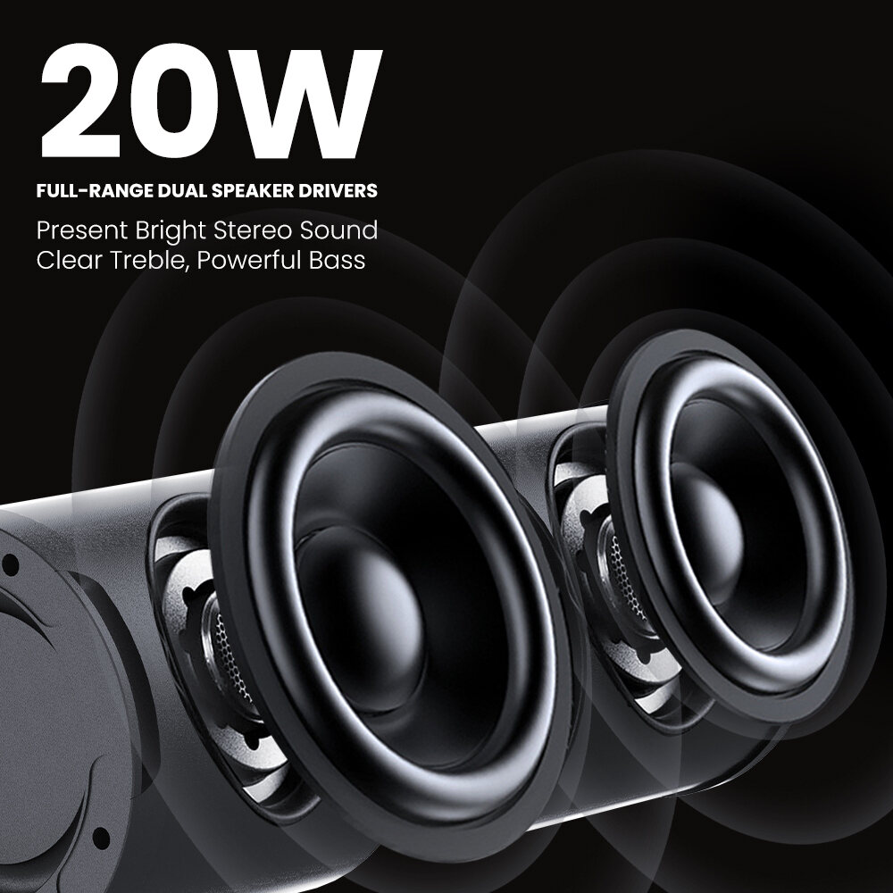 Orashare BSL02 Portable 20W Bluetooth Speaker With RGB Light TWS Super ...