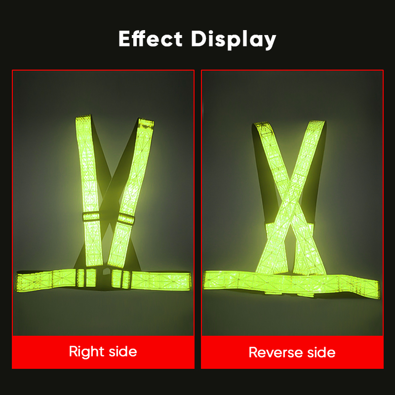 Mitsushi Reflective widened elastic night light vest jacket traffic ...
