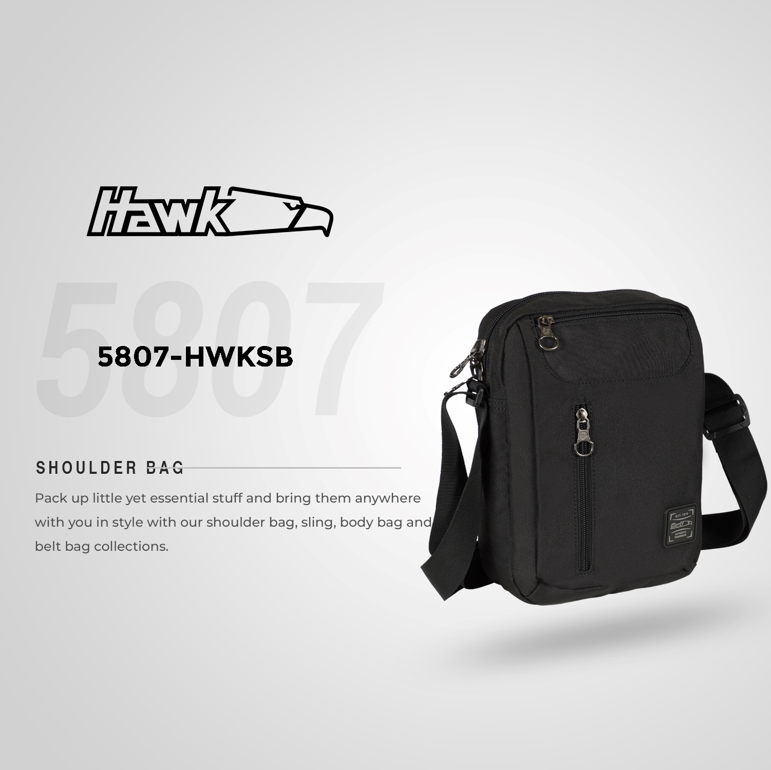 Messenger Bag Hawk Backpack For Men Hawk 5807 Sling Bag Anti-Theft