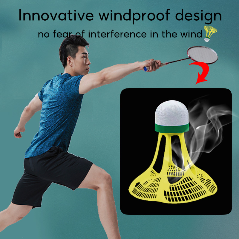 Olyhealth 3Pcs/6Pcs/12Pcs Feather Shuttlecock Plastic Badminton Durable ...