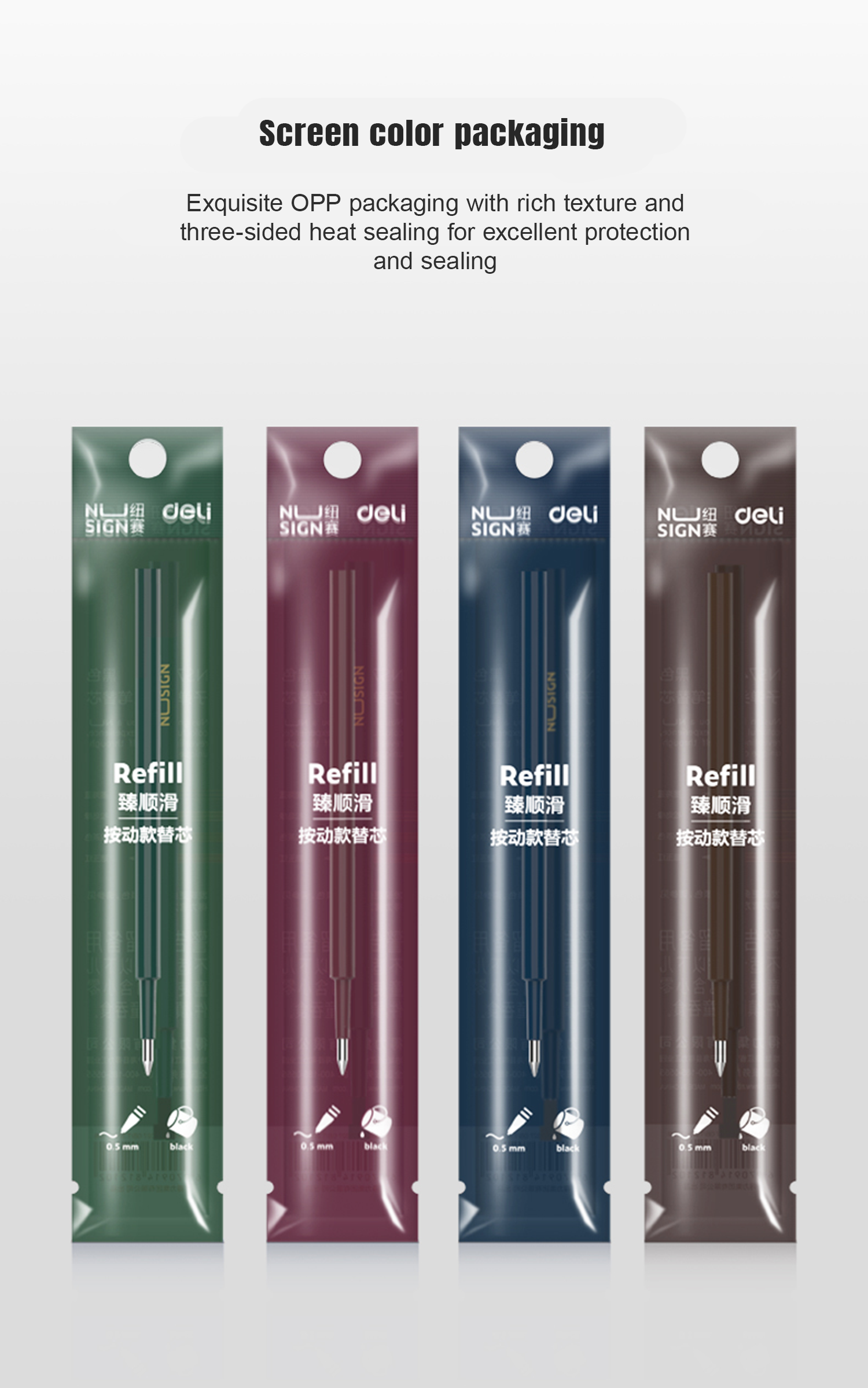 Deli NS740 NuSign 0.5mm Gel Pen Refill | Shopee Philippines