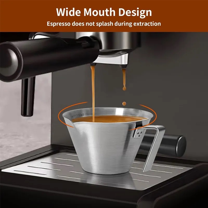 Coffee Extraction Cup Stainless Steel Measuring expresso cup Coffee ...