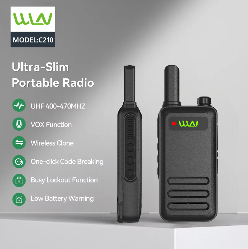 WLN KD-C210 KD-C1 Upgraded 2W 16 Channel UHF 400-470MHz Two-Way Walkie ...
