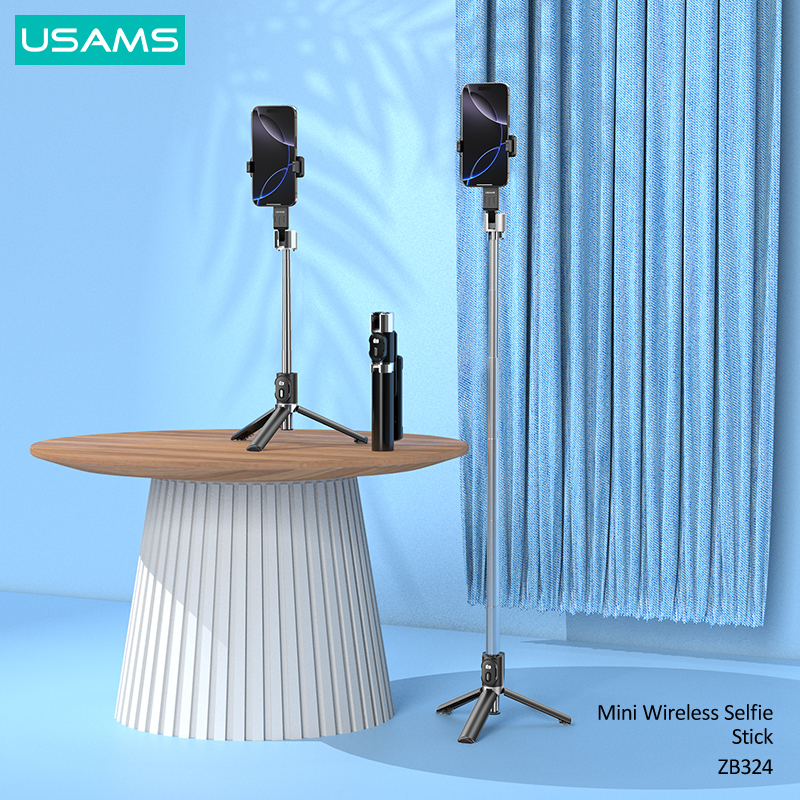 Gadgetoo Usams Zb324 Mini Wireless Selfie Stick Tripod